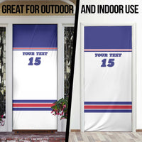Custom USA Ice Hockey Door Cover Old Glory On Ice