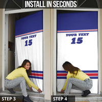 Custom USA Ice Hockey Door Cover Old Glory On Ice