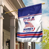 USA Ice Hockey Garden Flag Old Glory On Ice
