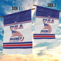 USA Ice Hockey Garden Flag Old Glory On Ice
