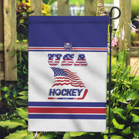 USA Ice Hockey Garden Flag Old Glory On Ice