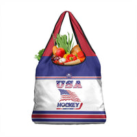USA Ice Hockey Grocery Bag Old Glory On Ice
