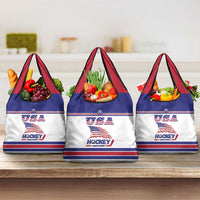 USA Ice Hockey Grocery Bag Old Glory On Ice