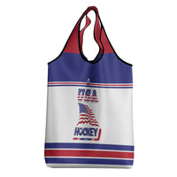USA Ice Hockey Grocery Bag Old Glory On Ice