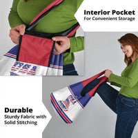 USA Ice Hockey Grocery Bag Old Glory On Ice