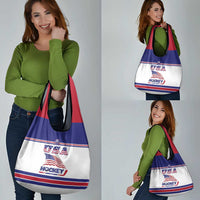 USA Ice Hockey Grocery Bag Old Glory On Ice