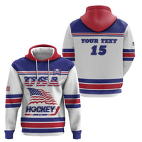 Custom USA Ice Hockey Hoodie Old Glory On Ice
