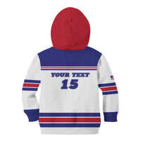 Custom USA Ice Hockey Kid Hoodie Old Glory On Ice