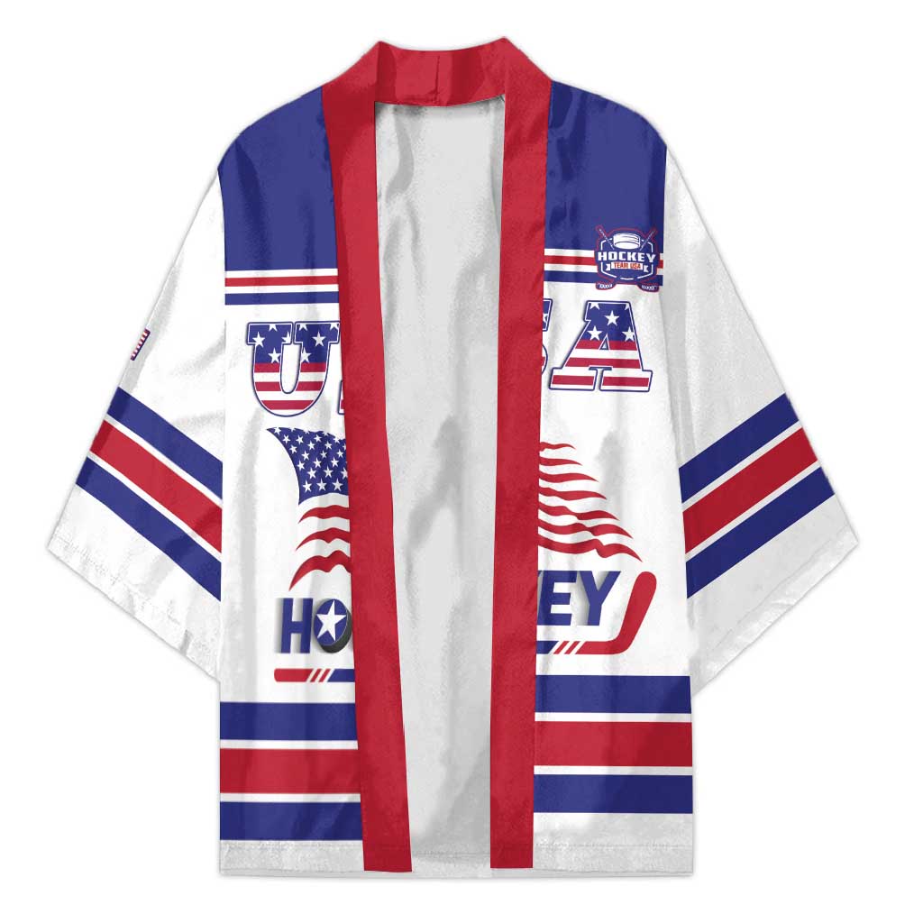 Custom USA Ice Hockey Kimono Old Glory On Ice