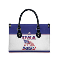 USA Ice Hockey Leather Bag Old Glory On Ice