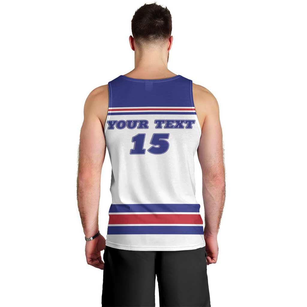 Custom USA Ice Hockey Men Tank Top Old Glory On Ice