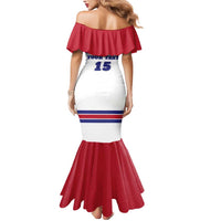 Custom USA Ice Hockey Mermaid Dress Old Glory On Ice