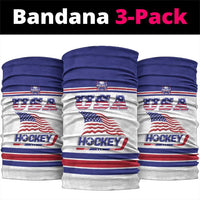 USA Ice Hockey Neck Gaiter Old Glory On Ice