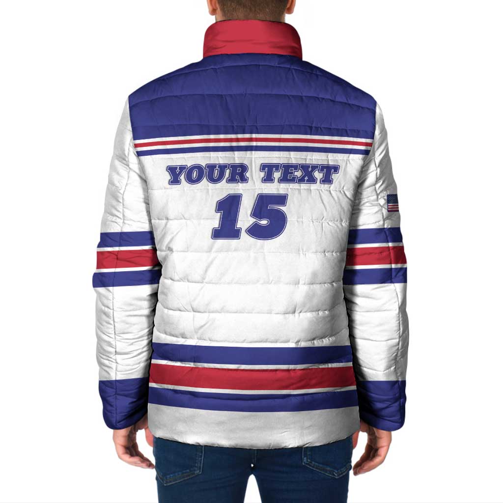 Custom USA Ice Hockey Padded Jacket Old Glory On Ice