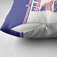 USA Ice Hockey Pillow Cover Old Glory On Ice