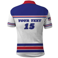 Custom USA Ice Hockey Polo Shirt Old Glory On Ice