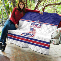 USA Ice Hockey Quilt Old Glory On Ice