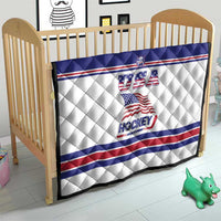 USA Ice Hockey Quilt Old Glory On Ice
