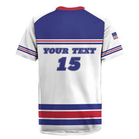 Custom USA Ice Hockey Rugby Jersey Old Glory On Ice
