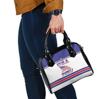 USA Ice Hockey Shoulder Handbag Old Glory On Ice