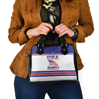 USA Ice Hockey Shoulder Handbag Old Glory On Ice