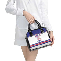 USA Ice Hockey Shoulder Handbag Old Glory On Ice