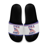 USA Ice Hockey Slide Sandals Old Glory On Ice