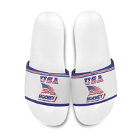 USA Ice Hockey Slide Sandals Old Glory On Ice