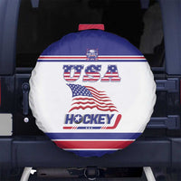 USA Ice Hockey Spare Tire Cover Old Glory On Ice