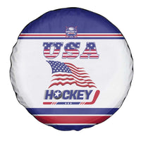 USA Ice Hockey Spare Tire Cover Old Glory On Ice