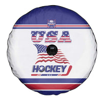 USA Ice Hockey Spare Tire Cover Old Glory On Ice