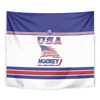 USA Ice Hockey Tapestry Old Glory On Ice