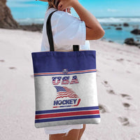 USA Ice Hockey Tote Bag Old Glory On Ice