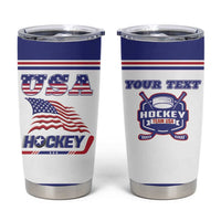 Custom USA Ice Hockey Tumbler Cup Old Glory On Ice