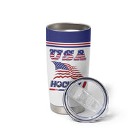 Custom USA Ice Hockey Tumbler Cup Old Glory On Ice