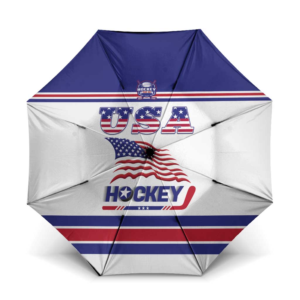 USA Ice Hockey Umbrella Old Glory On Ice