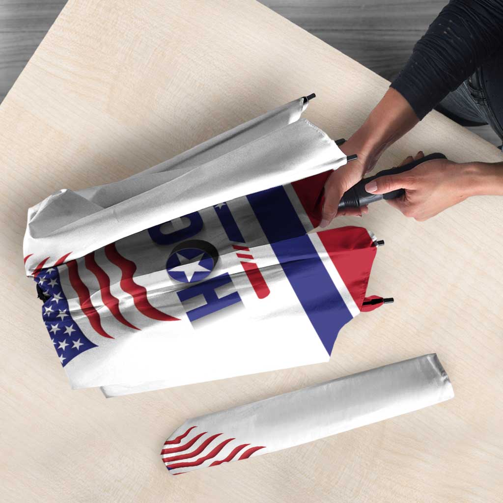 USA Ice Hockey Umbrella Old Glory On Ice