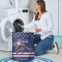 USA Ice Hockey Laundry Basket Eagle Mascot
