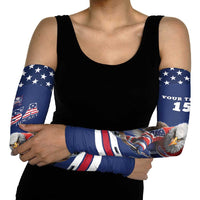 Custom USA Ice Hockey Arm Sleeves Eagle Mascot