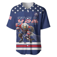 Custom USA Ice Hockey Baseball Jersey Eagle Mascot