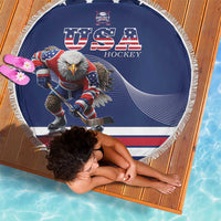 USA Ice Hockey Beach Blanket Eagle Mascot