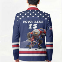Custom USA Ice Hockey Blazer Eagle Mascot
