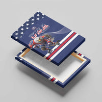 USA Ice Hockey Canvas Wall Art Eagle Mascot