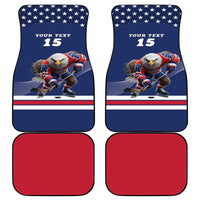 Custom USA Ice Hockey Car Mats Eagle Mascot
