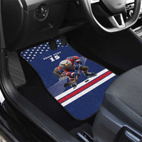 Custom USA Ice Hockey Car Mats Eagle Mascot