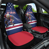 USA Ice Hockey Car Seat Cover Eagle Mascot