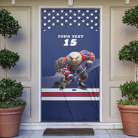 Custom USA Ice Hockey Door Cover Eagle Mascot
