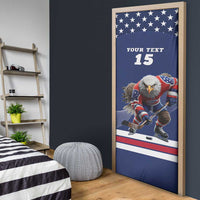 Custom USA Ice Hockey Door Cover Eagle Mascot