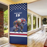 Custom USA Ice Hockey Door Cover Eagle Mascot