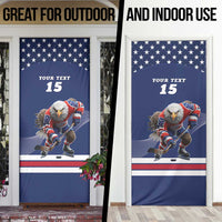 Custom USA Ice Hockey Door Cover Eagle Mascot